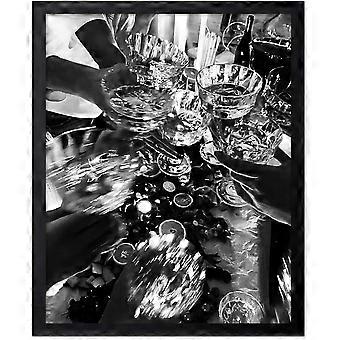 Cocktail Party Wooden Jigsaw Puzzles Cheers Print