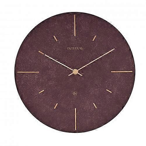 Interval Resin Wall Clock 30cm - Amethyst & Gold