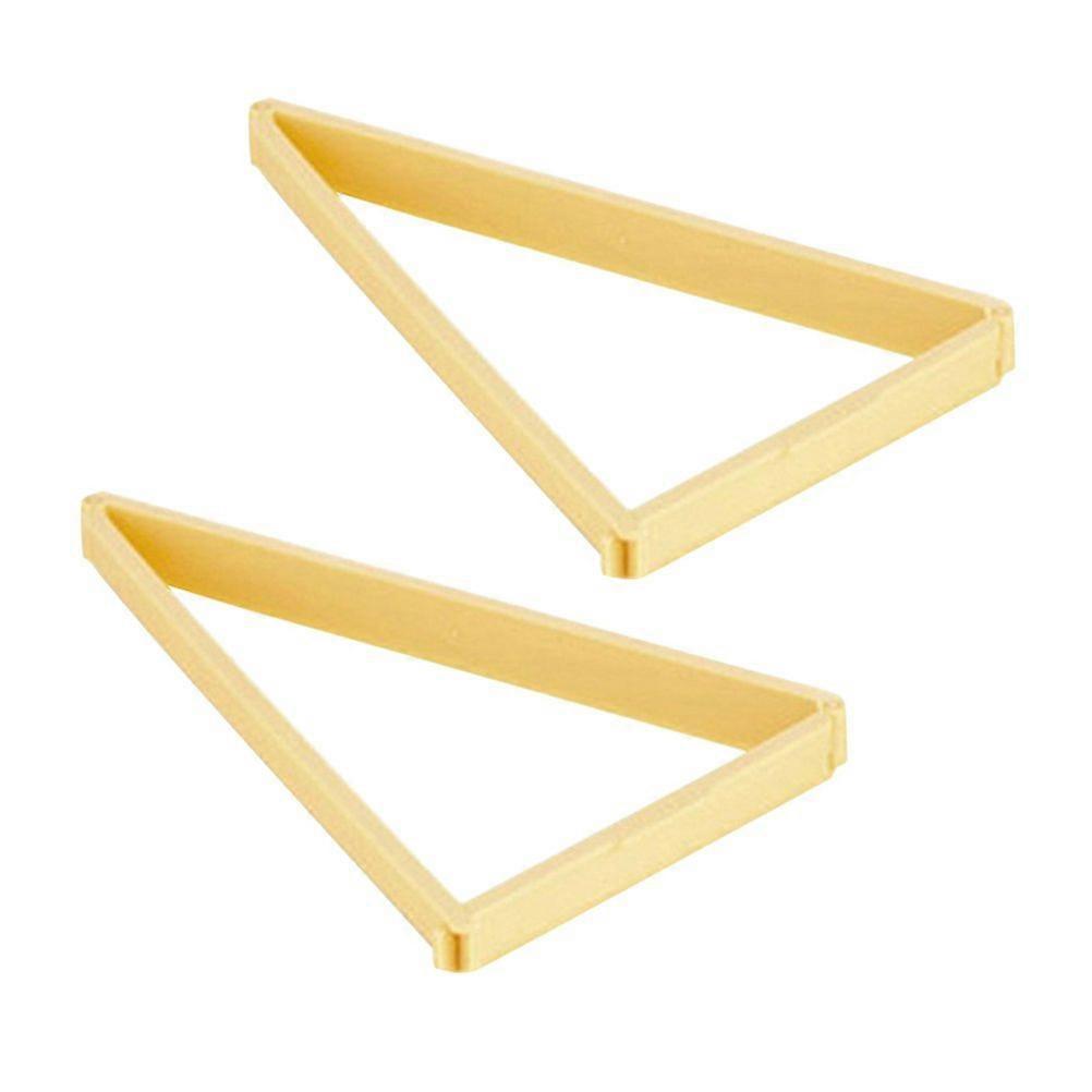 2pcs Croissant Bread Baking Tool Triangular Croissant Baking Model for Home Kitchen (Khaki)