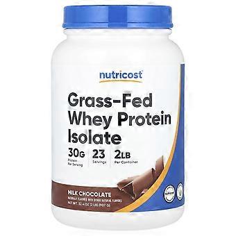 Nutricost, gräsbetat vassleproteinisolat, mjölkchoklad, 907 g