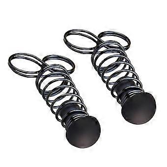 2pcs Metal Grip Steel Grippers Finger Endurance Trainer Heavy Strength Exercise Training Tools for Fitness (Black)
