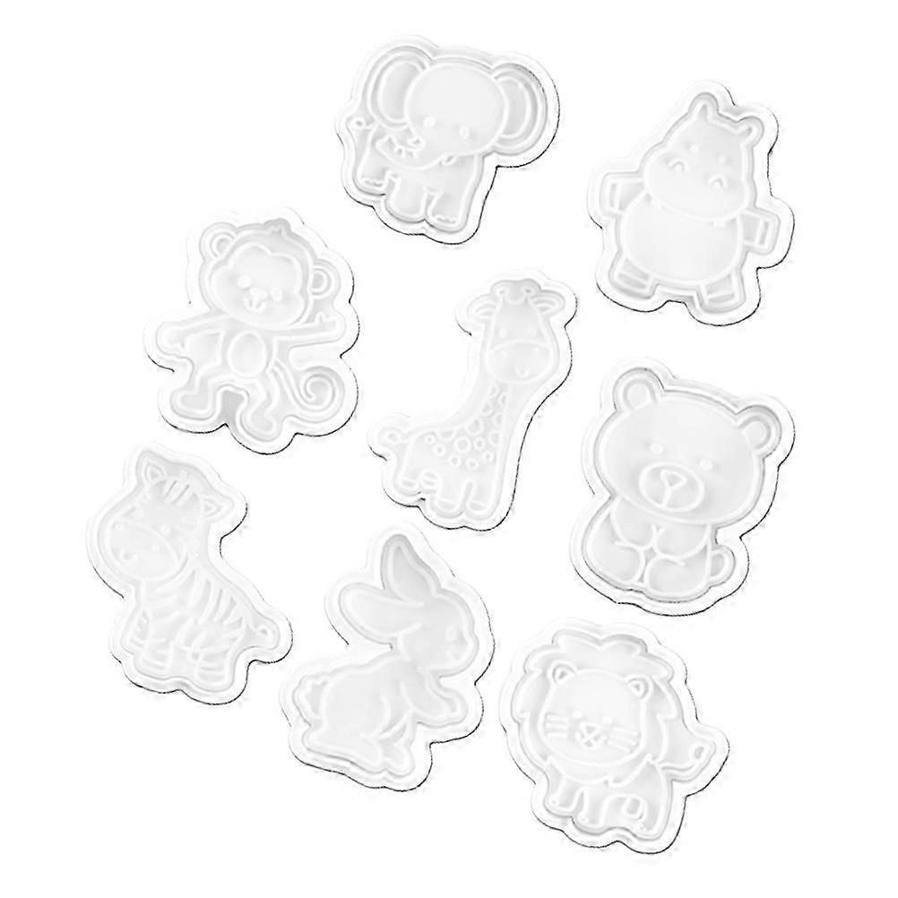 Plastic Biscuits Molds Kitchen Baking Tool for Baking Use 8Pcs
