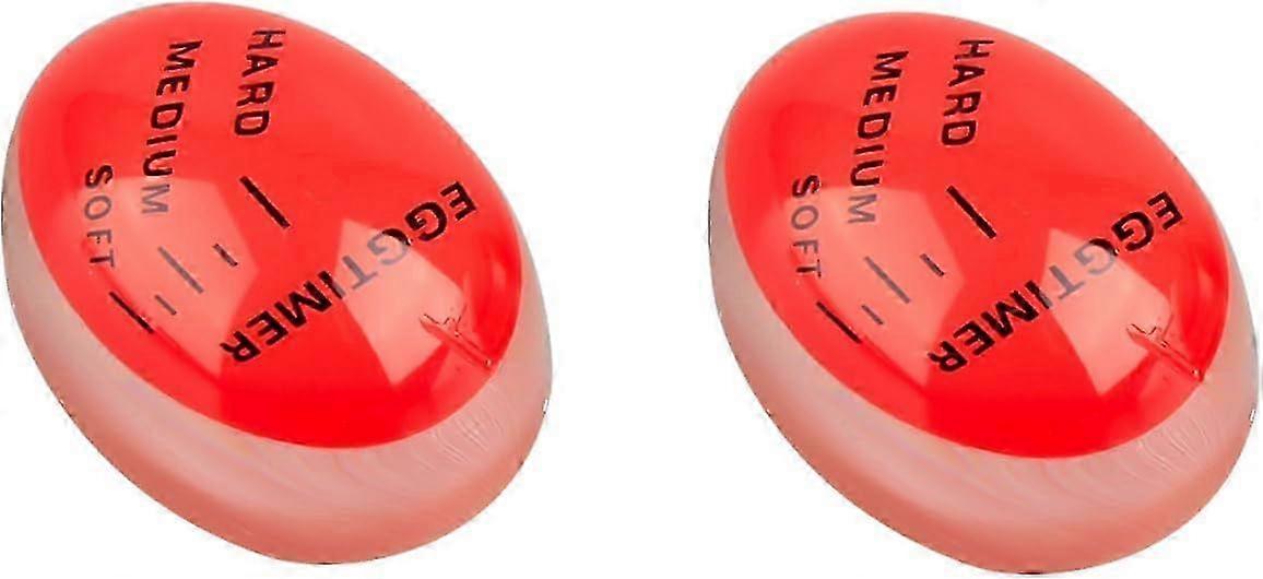 2PCS Colour Changing Egg Timer Creative Egg Raw and Cooked Observer Kitchen Tool Suitable for Home Dining Room Kitchen