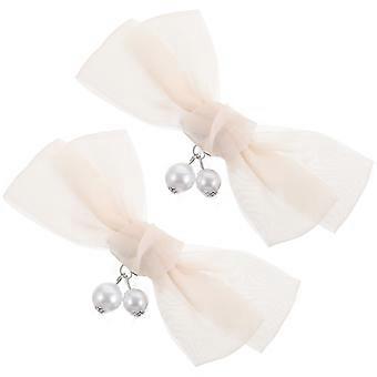 2 clips para zapatos con lazo, adornos para zapatos con lazo, clips para lazos, hebilla de tacón extraíble para accesorios de tacón para mujer