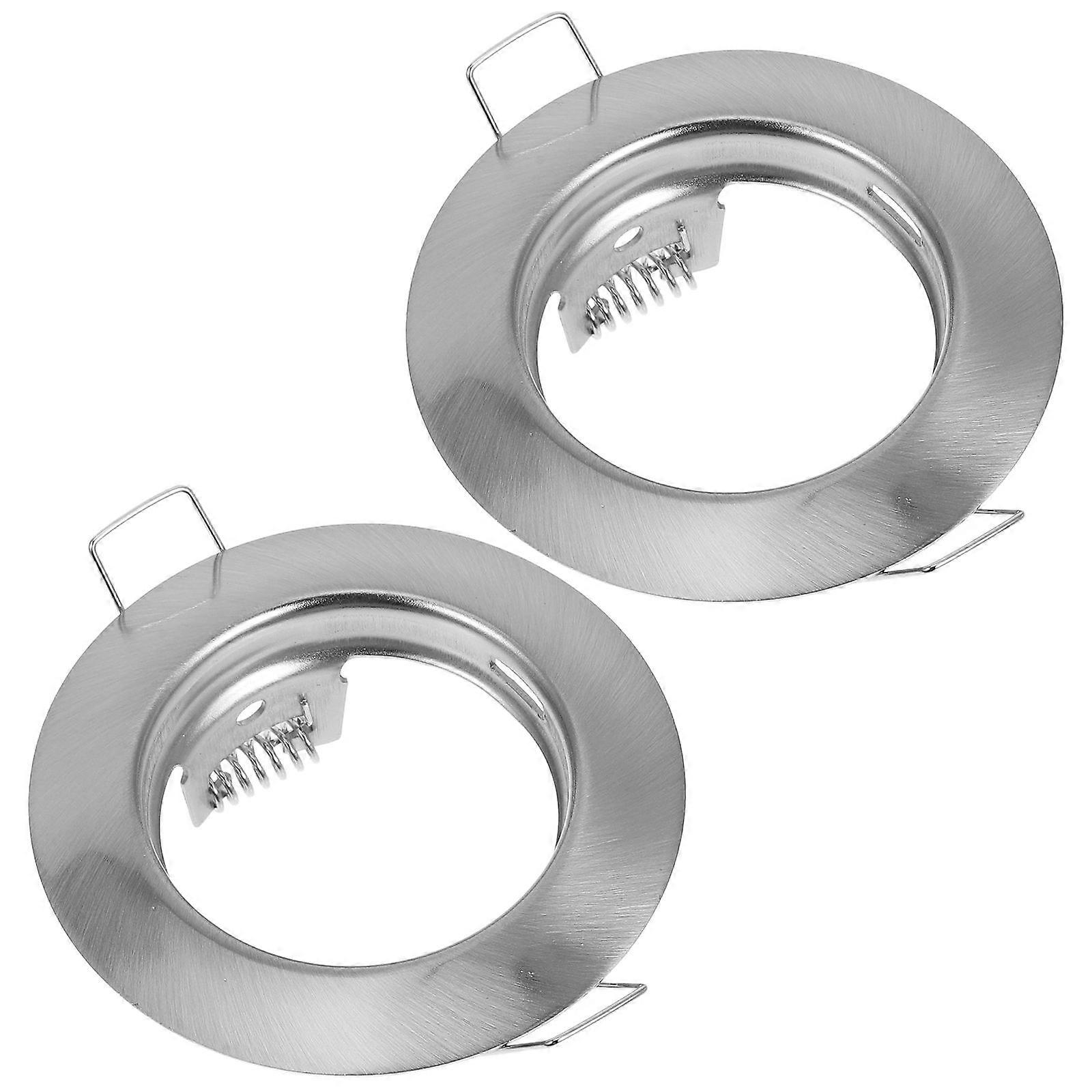 Silver Metal Ceiling Light Mounting Frame for Recessed Spotlight 8Pcs