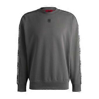 Hugo Mens Red Label Cotton Branded Tape Sweatshirt