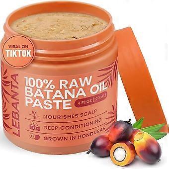 Raw Batana Oil 4oz, 100% Pure Organic Cold Pressed from Honduras - Unrefined for Boosting Natural Hair Growth, Achieving Thick and Strong Hair