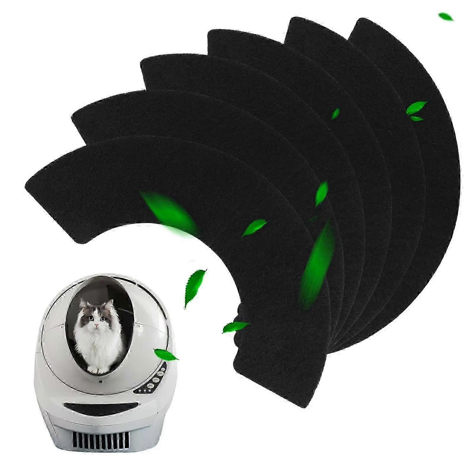 6pcs /Pack Carbon Filter For Litter-Robot 4 Replacement Parts