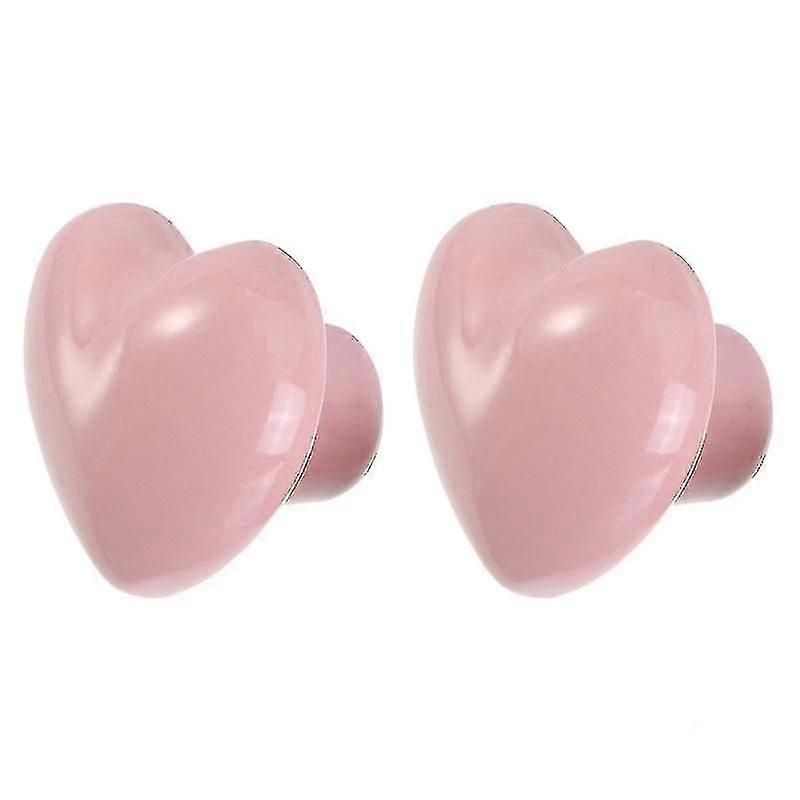 2pcs Single Hole Heart Shape Drawer Handles Furniture Drawer Knobs Drawer Pulls