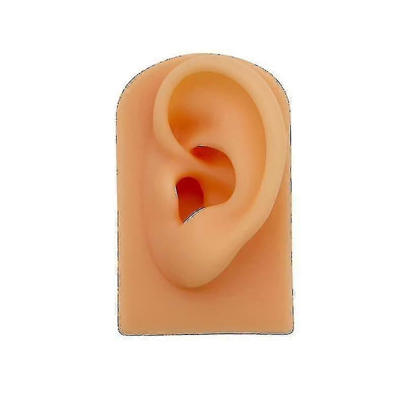 Soft Silicone Simulation Human Ear Model Ear Acupuncture Stud Earphone Model Fgao