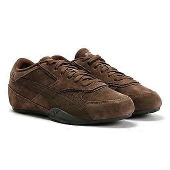 Puma Bella Mina Suede damessneakers in chocoladekleur