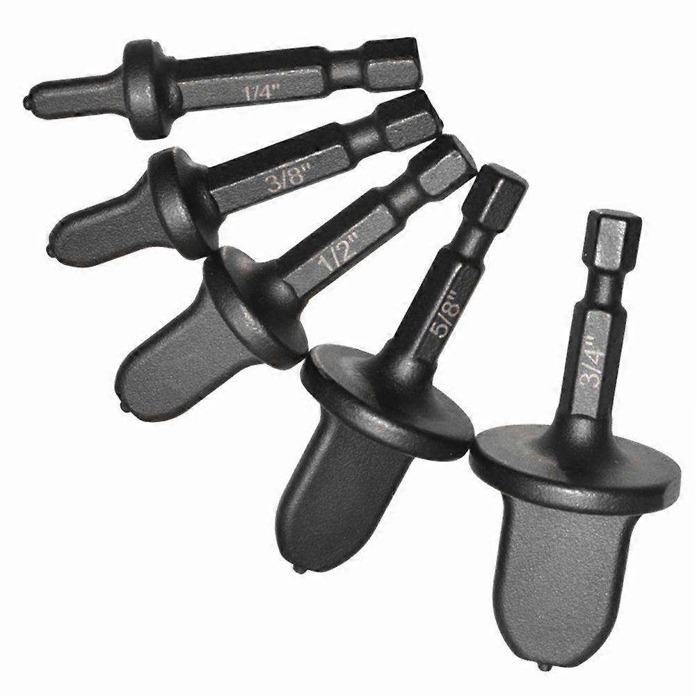5Pcs Copper Pipe Swaging Tool Drill Bits Manual Copper Pipe Flaring Tools