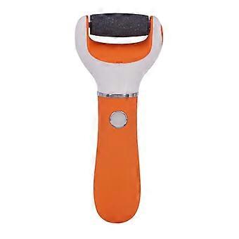 Electric Foot Callus Remover with Dual Speed Control, Rechargeable Grinder for Dead Skin, Orange