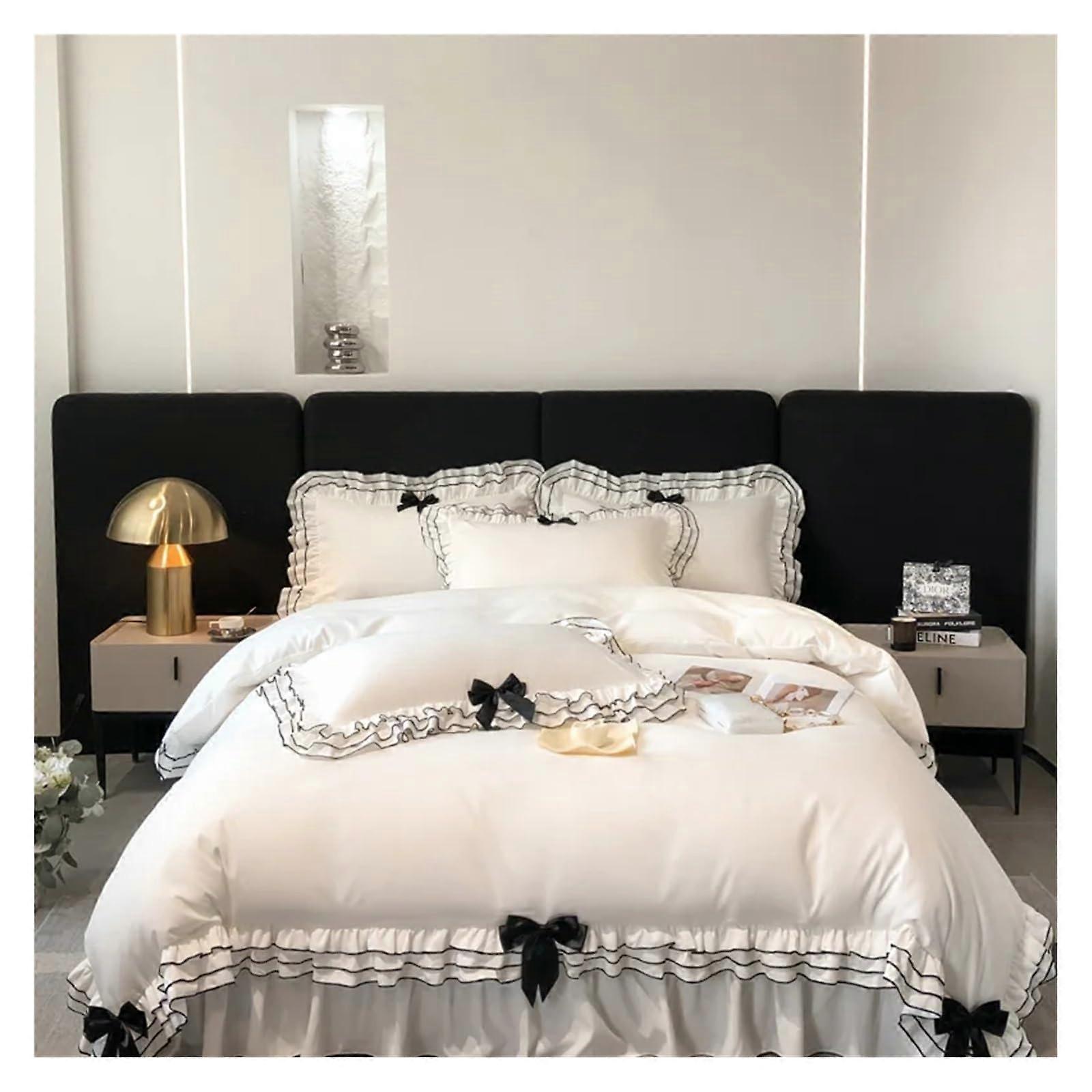 Black Queen Fitted Sheet Set with Secure Fitted Design, Soft Deep Pocket Bed Sheets for Easy Setup
