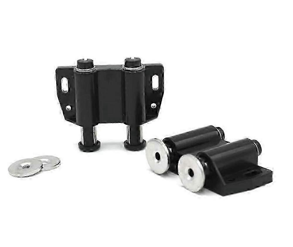 Magnetic Push-Open Latch, Black Cabinet Drawer Hardware