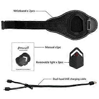 Compatible With Outdoor Bike Sports Night Running Safety Turnning Warning Wristband LED Light