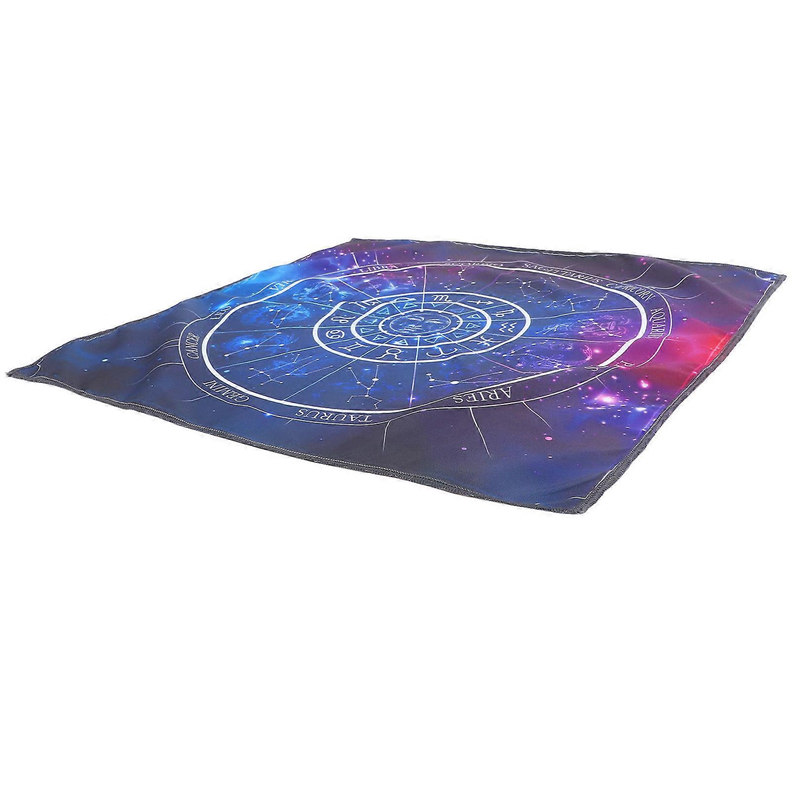 Delicate Tarot Card Tablecloth Multipurpose Table Cloth for Decor 3Pcs