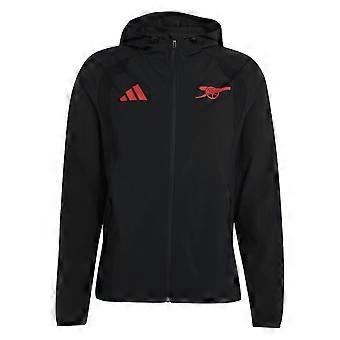 2026-2027 Arsenal Tiro Full Zip Windbreaker (Black)