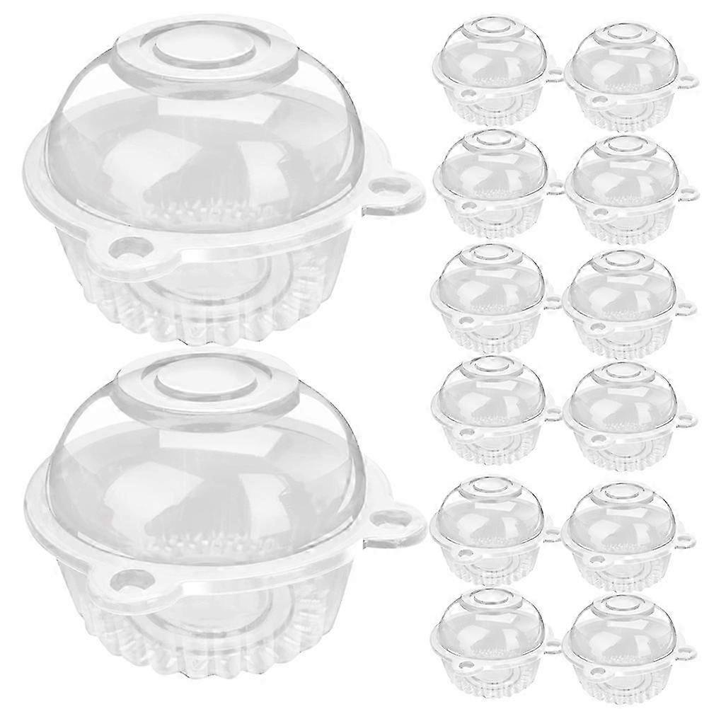 Cupcake Storage Boxes Cupcake Containers for Storage 50Pcs Pet Material