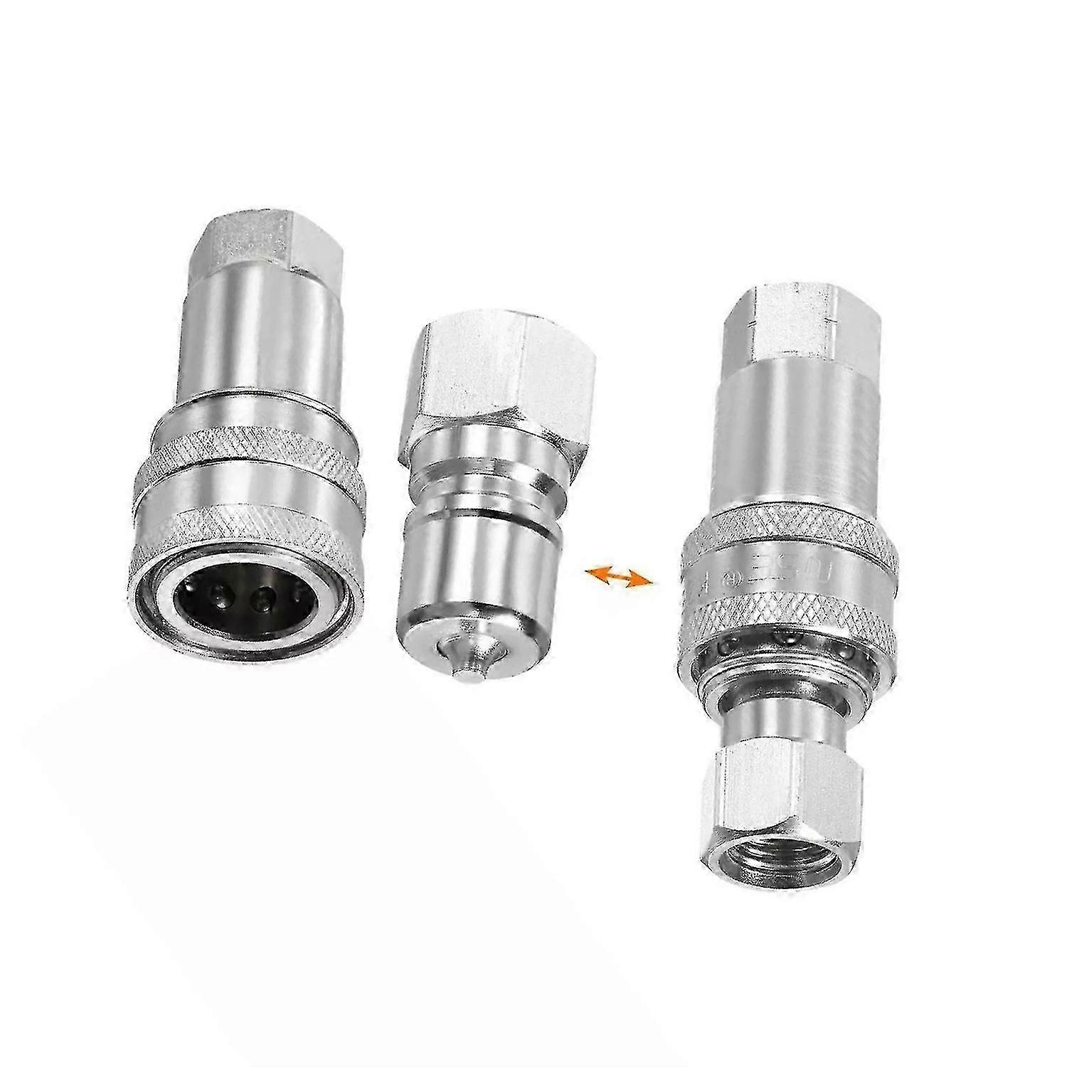 Female Thread Pipe Fitting M14x1.5mm Hydraulic Quick Connect Coupler Set js