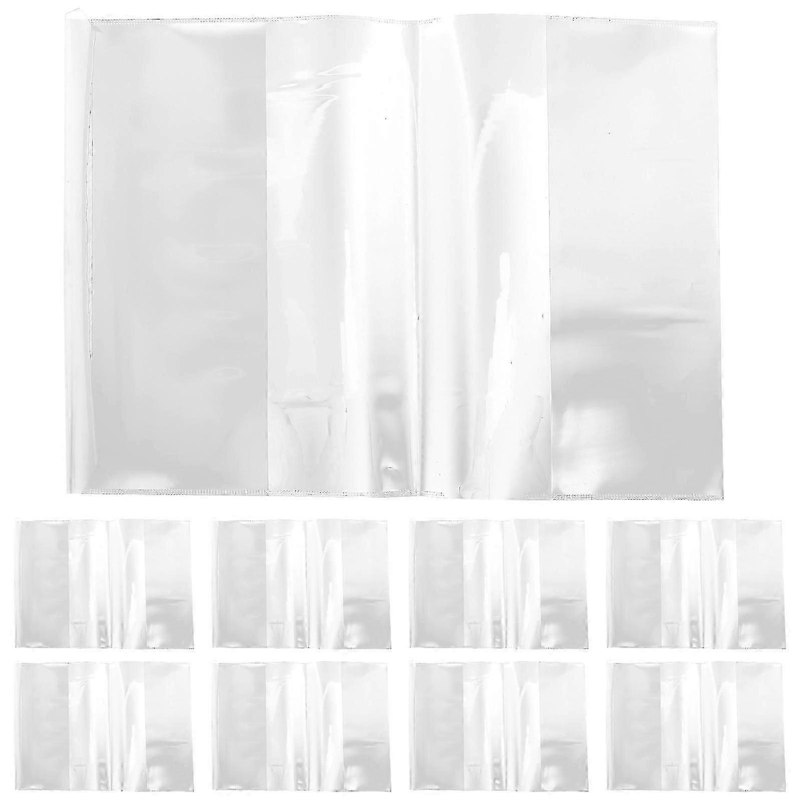 10pcs Clear Book Cover Width Adjustable Book Cover Soft Cover Books Protective Cover
