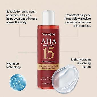 AHA Prime Shot Gesichtsserum, milde Hautpflege, verleiht strahlenden Teint, sanfte tägliche Gesichtspflegelotion 100 ml