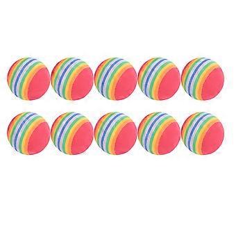 Rainbow Ball -golfharjoittelupallo harjoitteluun, 10 kpl sienipalloja