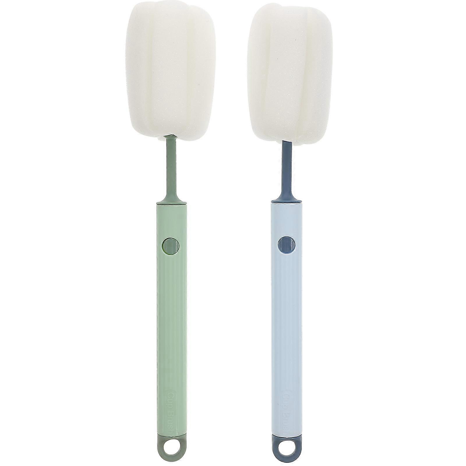 Sponge Brush for Cleaning 2Pcs Bottle Sponge Brush Assorted