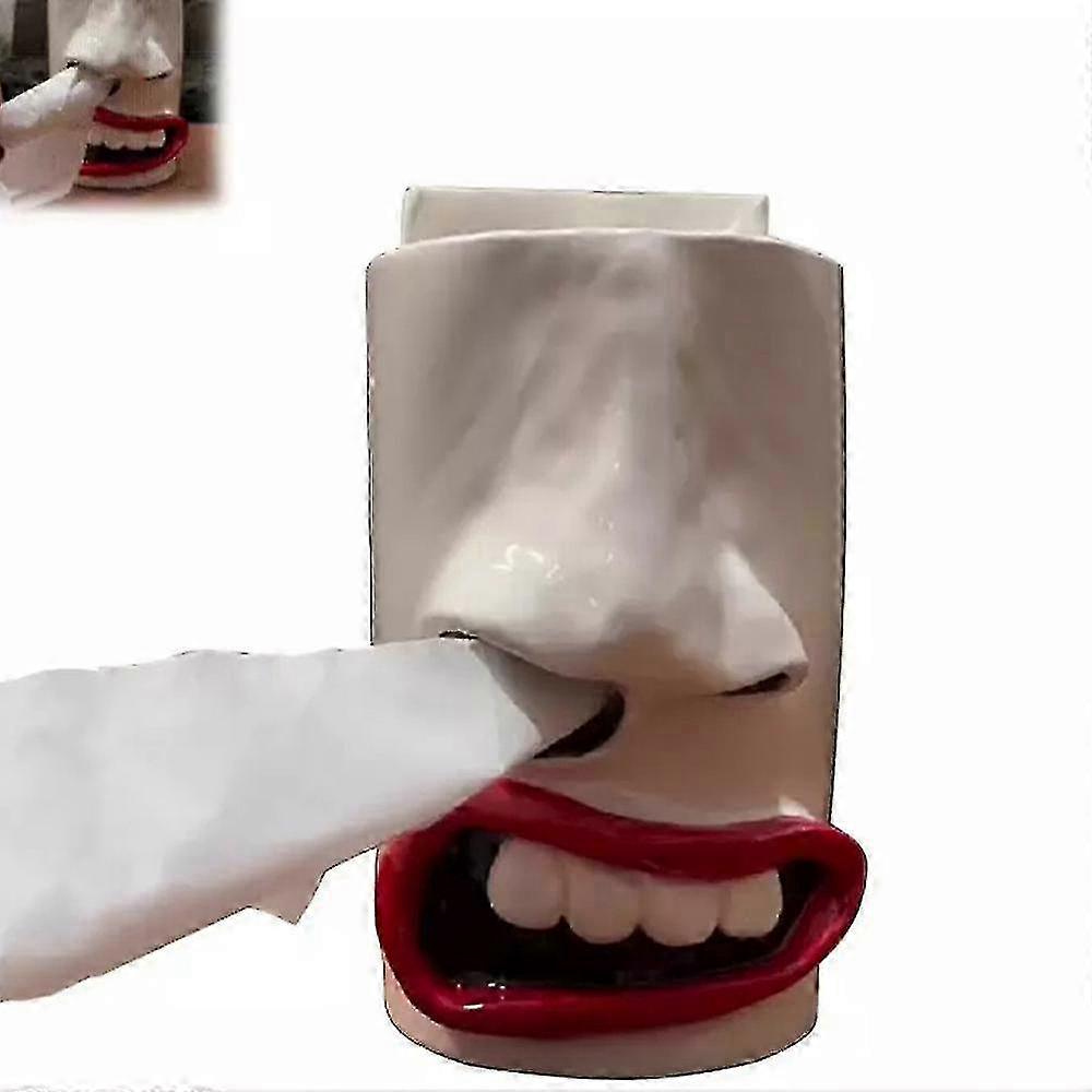 Funny Face Handmade Tissue Box
