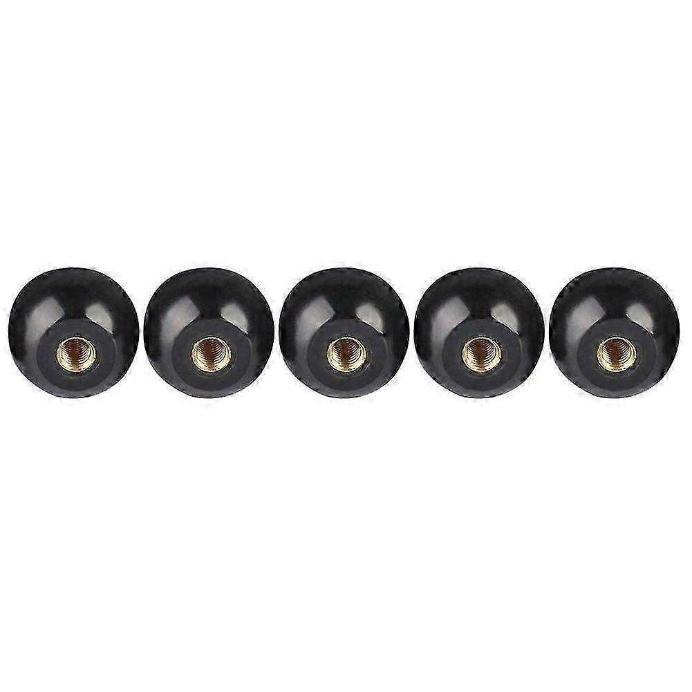 5Pcs Black Bakelite Ball Lever Knob Copper Insert M12*40 Machine Tool Replacement