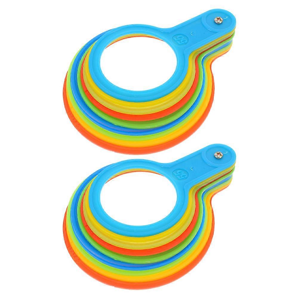 Fruit Grading Plastic Measuring Gauge Tool for Classification 10Pcs