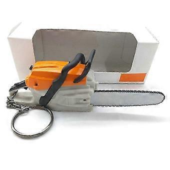 2026 HOT Kettingzaag sleutelhanger met echt snoeimes - Mini EDC overlevingsgereedschap, brandweerkettingzaag sleutelhanger voor mannen, cadeau en stressverlichting