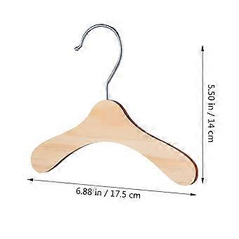 Pet Clothes Hanger Wooden for Storage 10Pcs Silver Practical Rack