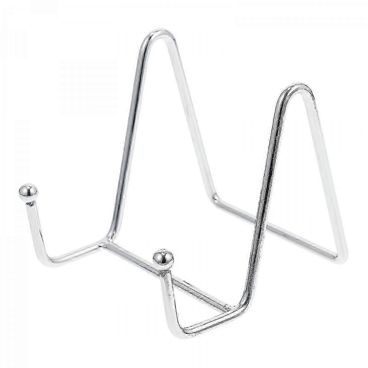Silver Iron Plate Holder Elegant Compact