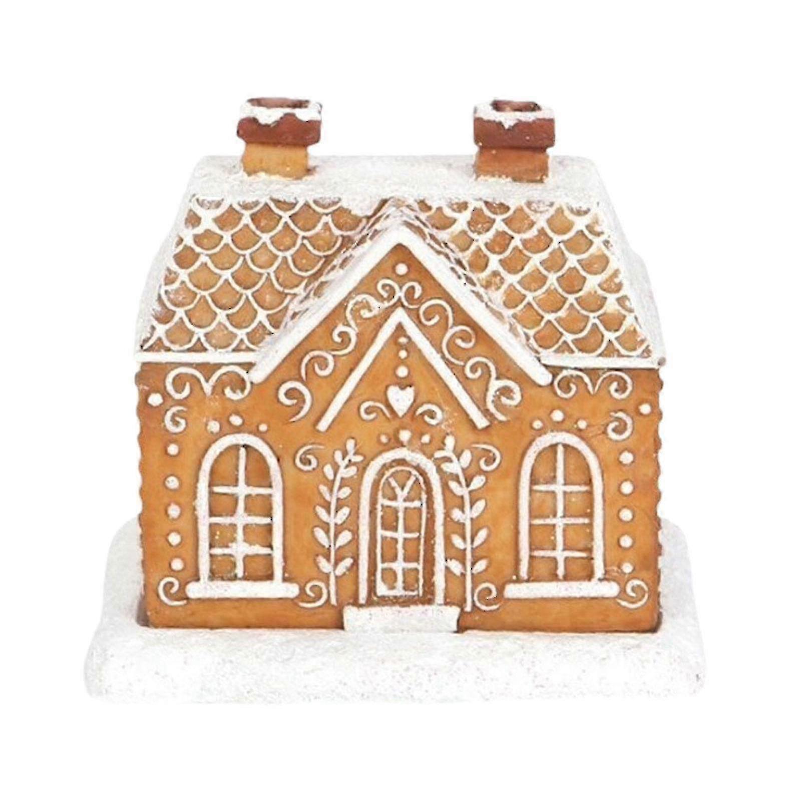 Handpainted Resin Backflow Incense Cabin