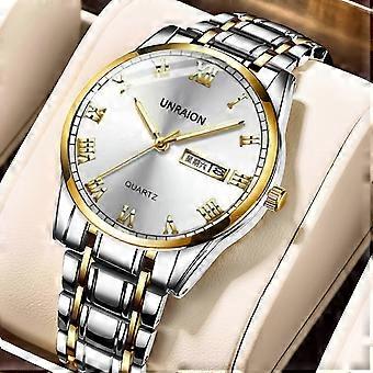 Classic Round Dial Stainless Steel Watch