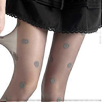 Women's Stretch Dot Tights Lightweight And Soft Hosiery Comcompatible withtable Stockings compatible with Everyday Use And Special Event Gray os