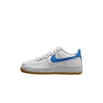 Nike Air Force 1 Chaussures basses décontractées Blanc/Marron clair foncé/Bleu Unisexe FV5948-115