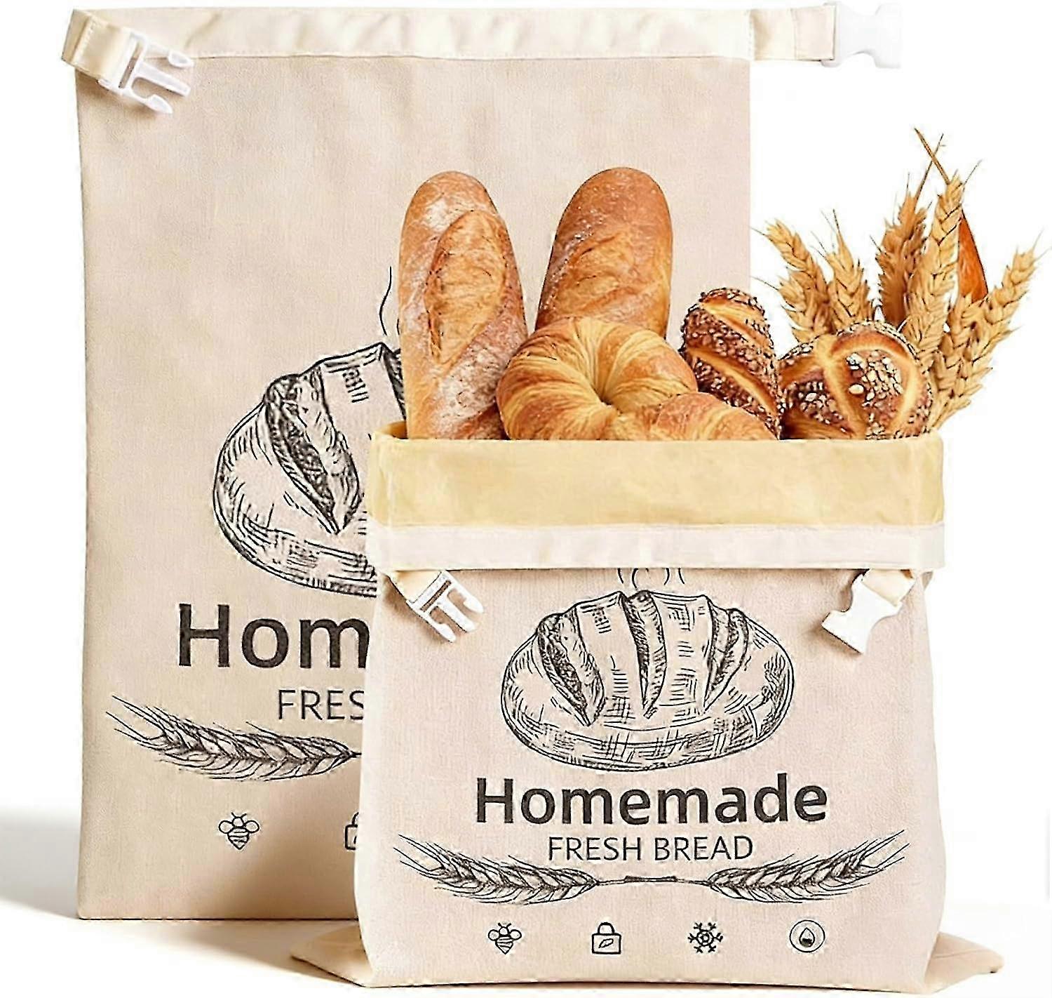 Large Beeswax Bread Storage Bag