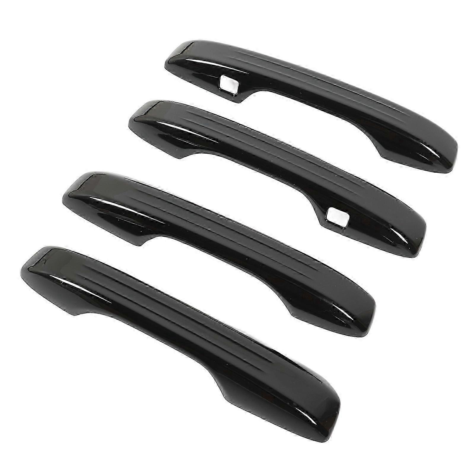 4PCS Gloss Black ABS Door Handle Covers