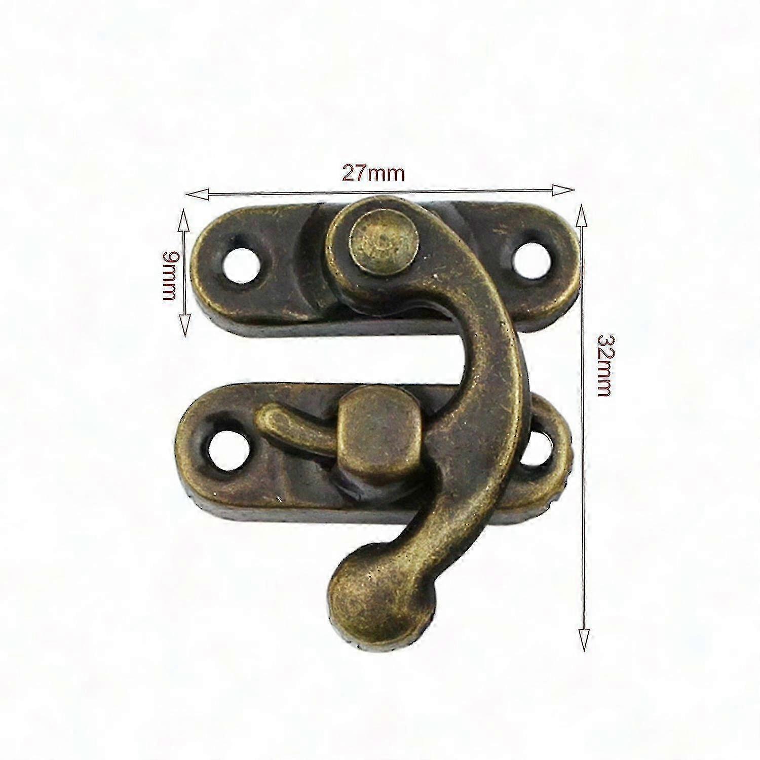 20 Durable Bronze-Finish Swivel Latch Hasps