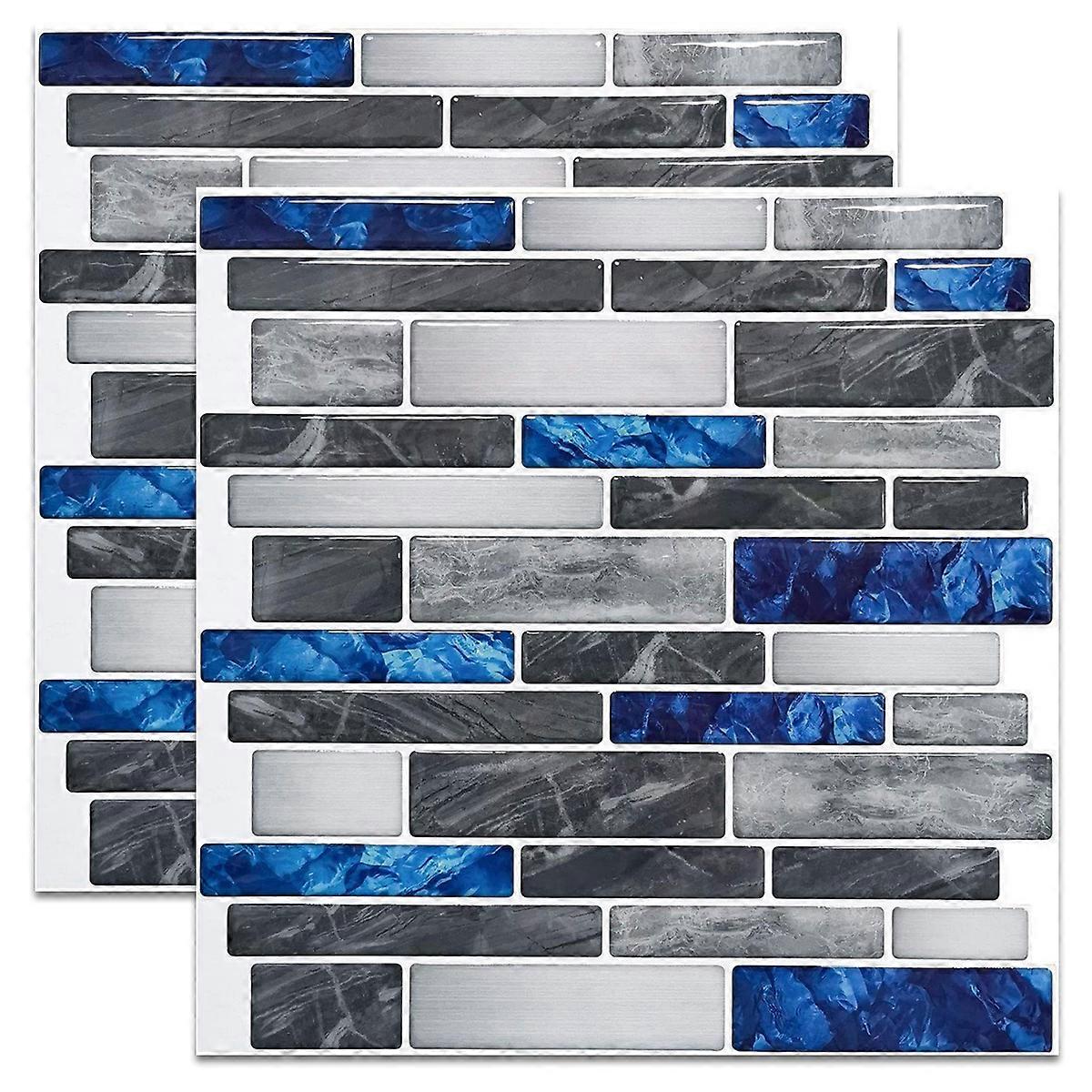 Easy Install Self-Adhesive Marble Backsplash Panels Waterproof Heat Resistant