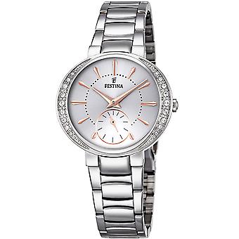 Festina Mademoiselle Quartz Analog Women's Watch with Stainless Steel Bracelet F16909/1