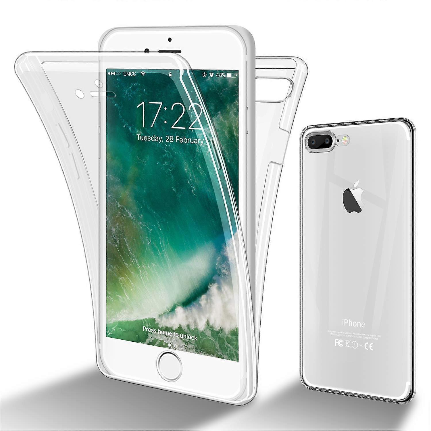 Case compatible with iPhone 7 Plus / 7s Plus / 8 Plus - Full Cover TPU Protective Case