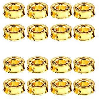 16 Pcs Steel Gold-Plated R188 KK Bearing Speed Responsive Bearings R188 U Groove for Yoyos Models-SFYGV