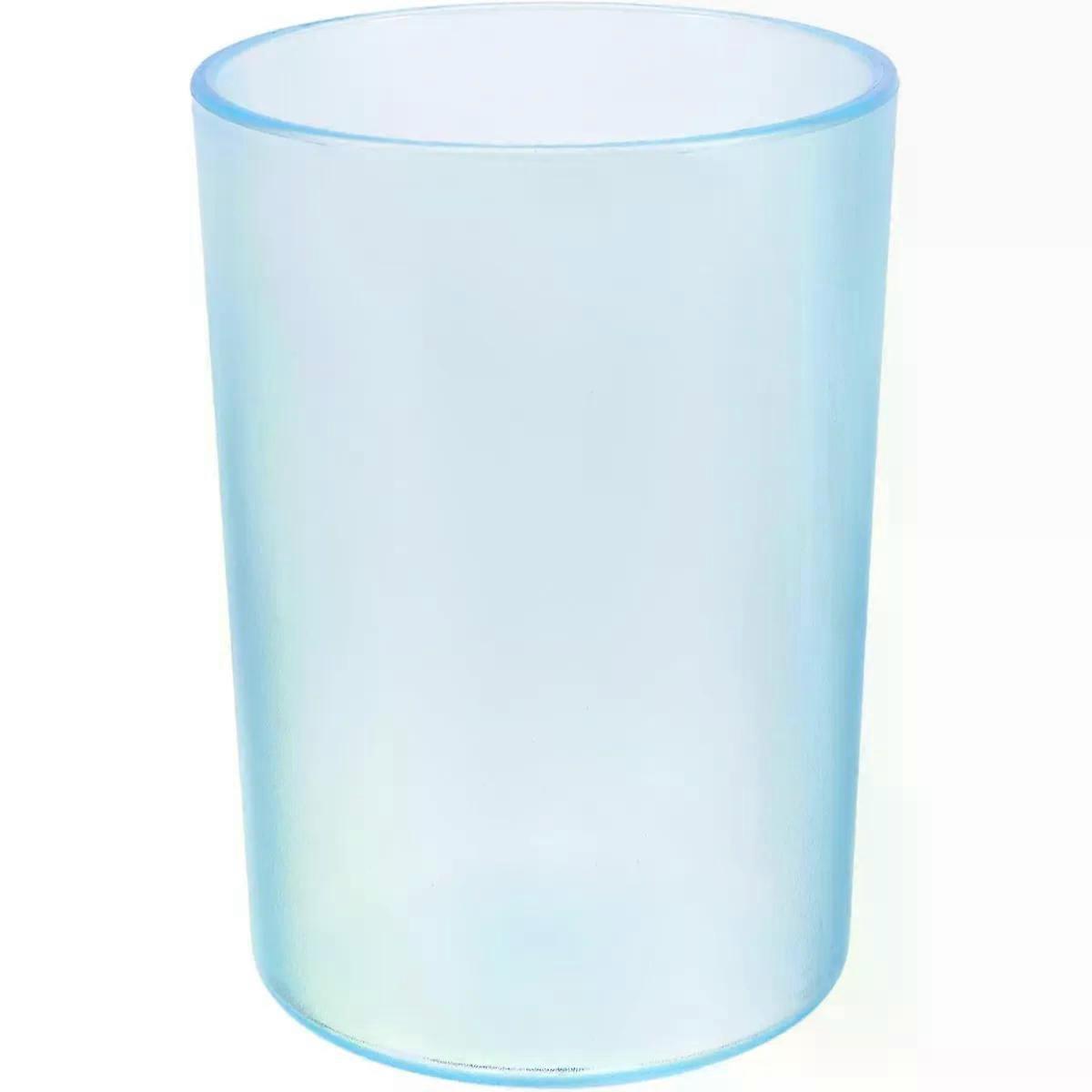 Plastic Toothbrush Mug for Bathroom, Blue Home Cup