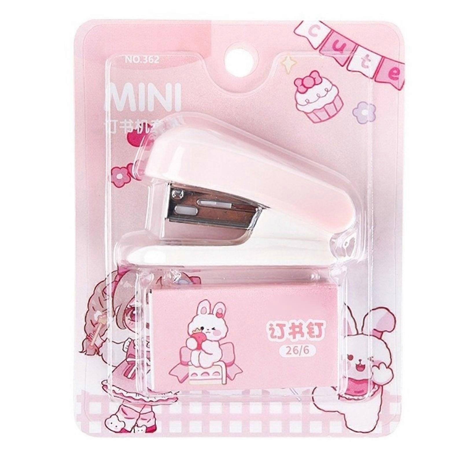 Mini Round-Head Stapler Ergonomic Cartoon