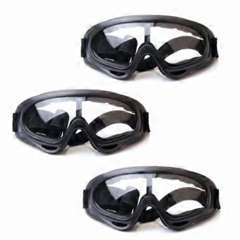 Set of 3 children's safety glasses, ideal for outdoor play with the Nerf N-Strike Elite blaster. Eye protection.