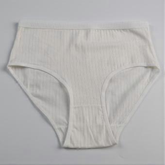 Ribbed women's underwear pure cotton needle-drawing underwear women's European and American women's underwear sports thread high-waisted briefs