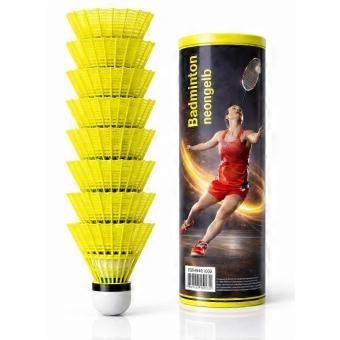 Badmintonballen geel voor training en wedstrijd, set van 6